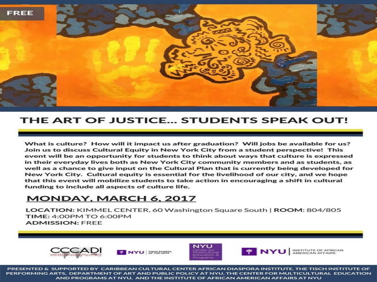 The art of justice...students speak out!
